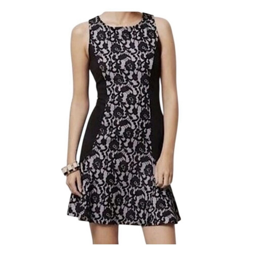 Anthropologie Maeve Sirena Black‎ Lace Dress Size S